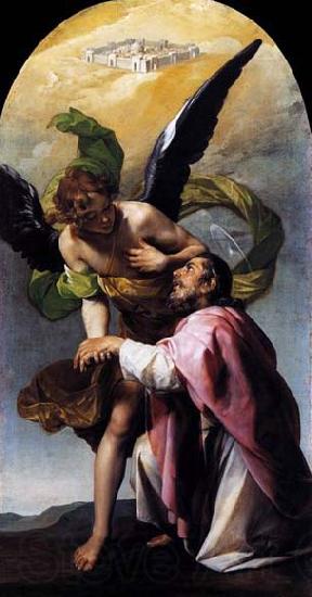 Cano, Alonso Saint John the Evangelist-s Vision of Jerusalem Spain oil painting art